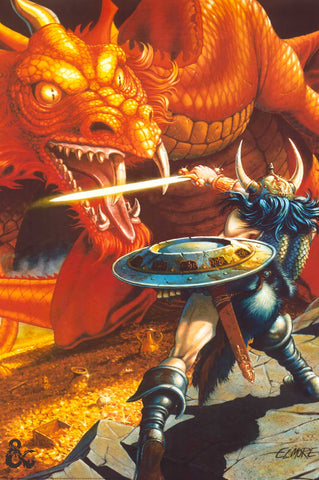 Dungeons & Dragons - Classic Red Dragon Poster