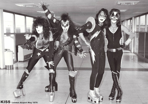KISS London Airport 1976 Poster