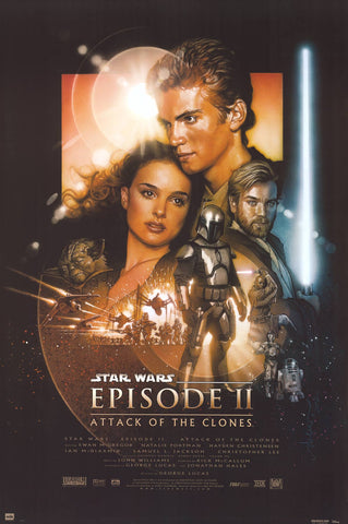 Star Wars Episode II Attack of the Clones Poster 22x34