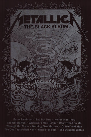Poster: Metallica - Black Album