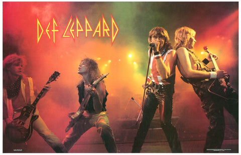 Def Leppard Live Band Portrait Poster 11x17