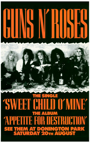 Guns N' Roses Sweet Child of Mine Poster