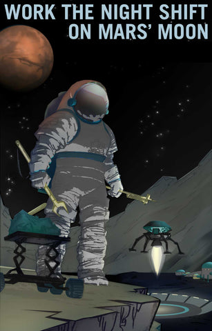 Poster: NASA Recruitment - Work the Night Shift