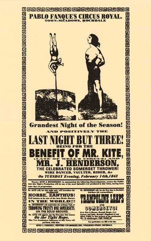 Beatles Benefit of Mr Kite Poster