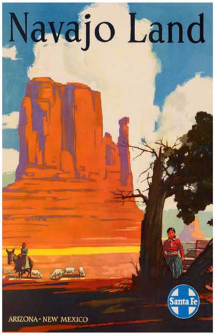 Santa Fe Railroad Poster