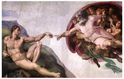 Michelangelo Creation of Adam Poster