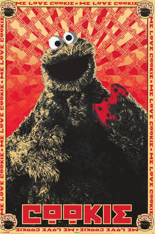 Cookie Monster Sesame Street Poster