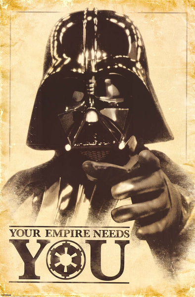 Plantkunde Schurend Maak los Poster: Star Wars - Your Empire Needs You (24"x36") – BananaRoad