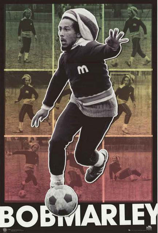 Bob Marley Soccer Poster