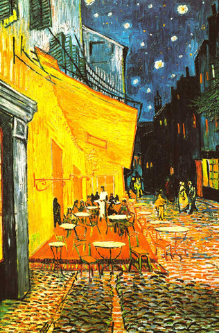 Vincent Van Gogh Cafe Terrace at Night Poster 