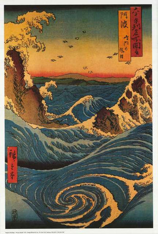 Hiroshige Navaro Rapids Poster