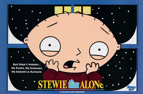 Family Guy Stewie Home Alone Parody Poster