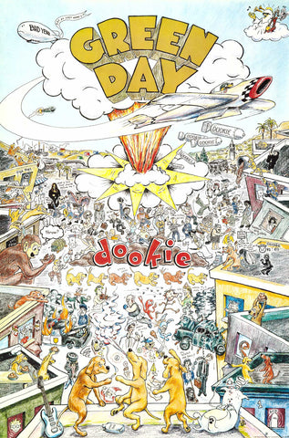 Green Day Dookie Album Cover Poster