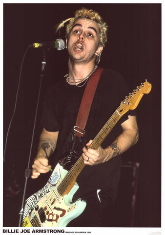 Green Day Billie Joe Armstrong New York 1994 Poster 24x33