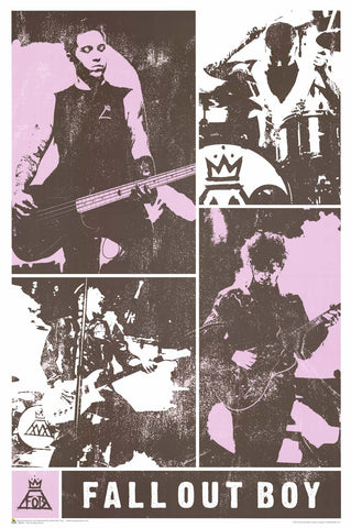 Fall Out Boy On the Road - Band Collage