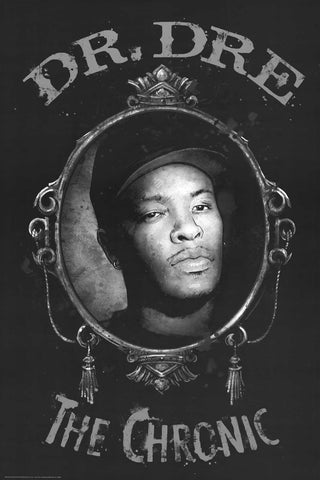 Poster: Dr. Dre - The Chronic  B&W Art
