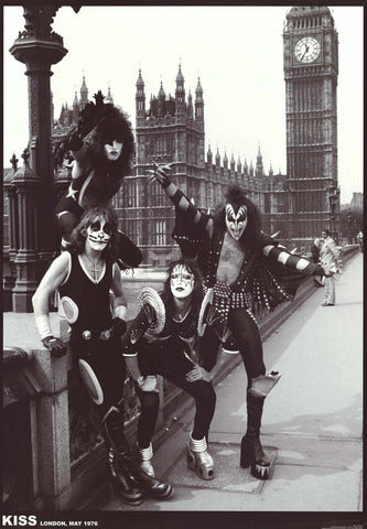 KISS London 1976 Band Poster
