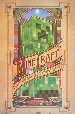 Minecraft Video Game Poster