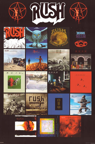 Poster: Rush Album Covers 24x36