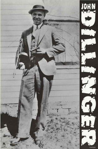 John Dillinger Gangster Poster