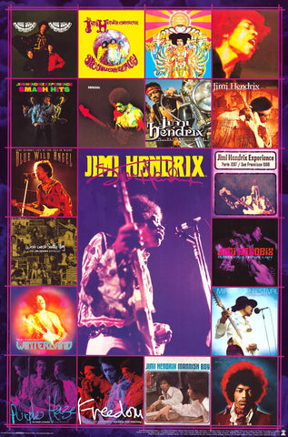 Poster: Jimi Hendrix - Album Covers