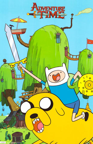 Adventure Time Land of Ooo Cartoon Poster 22x34