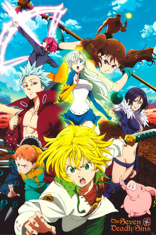 Poster: The Seven Deadly Sins - Meliodas & Sins