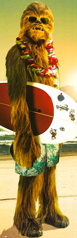 Star Wars: Chewbacca Surfing Poster