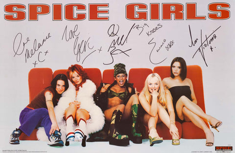 The Spice Girls Signature Portrait 1997 Poster