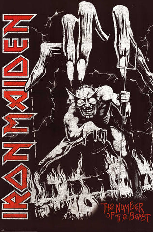 Poster: Iron Maiden - Number of the Beast