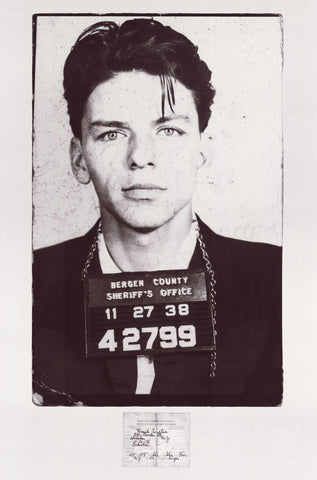 Frank Sinatra Mug Shot Poster