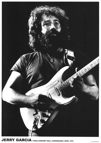 Jerry Garcia Copenhagen 1972 Grateful Dead Poster 24x33