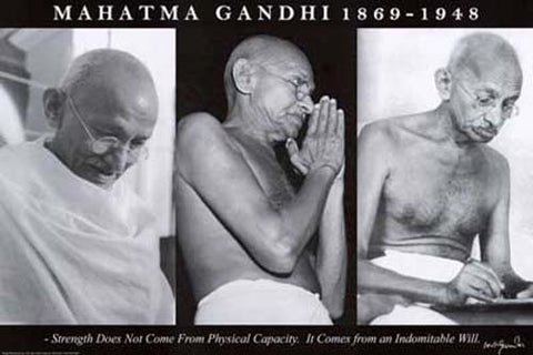 Mahatma Gandhi Quote Poster