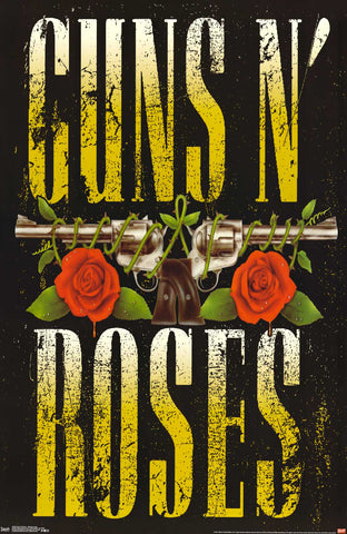 Poster: Guns N' Roses - Stacked Logo (22"x34)