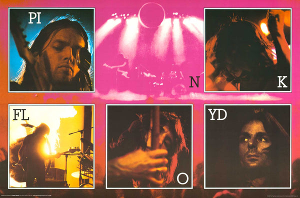 Pink Floyd Live Collage Poster