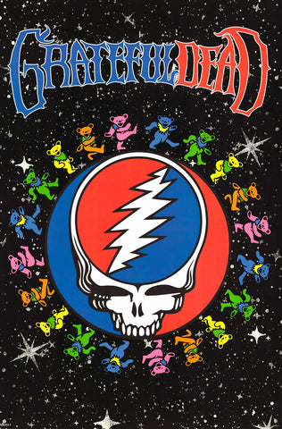 Poster: Grateful Dead - Bears & Logo