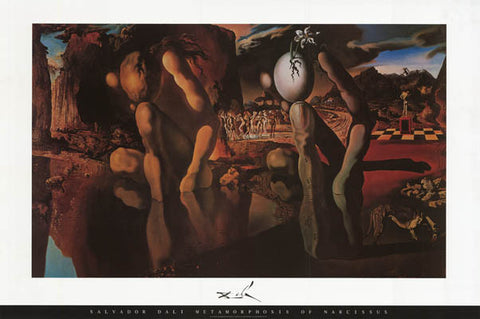 Salvador Dali Metamorphosis of Narcissus Poster