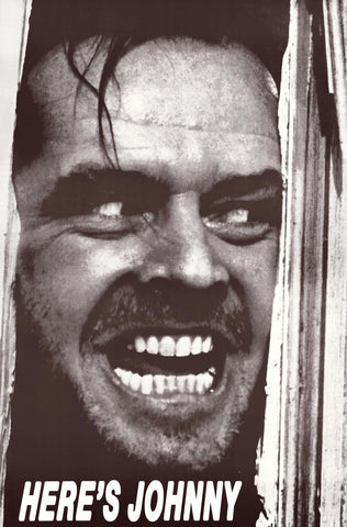 The Shining Here's Johnny Movie Poster
