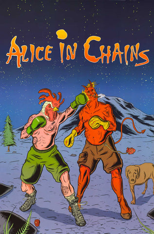Poster: Alice in Chains - Cartoon (24"x36")
