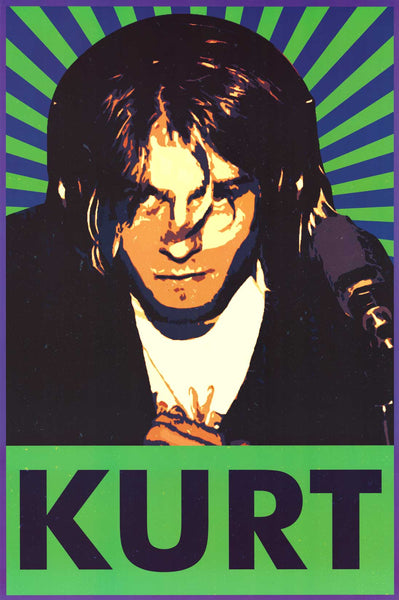 Poster: Nirvana - Kurt Cobain Pop Art (24x36) – BananaRoad