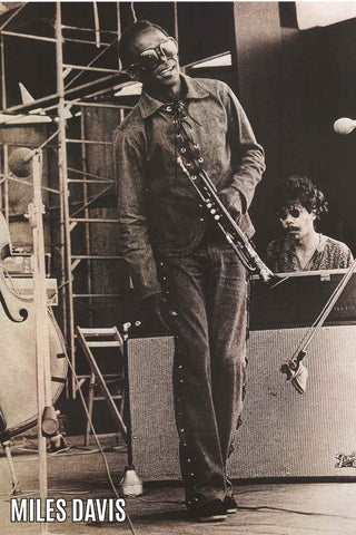 Miles Davis Live 1968 Poster
