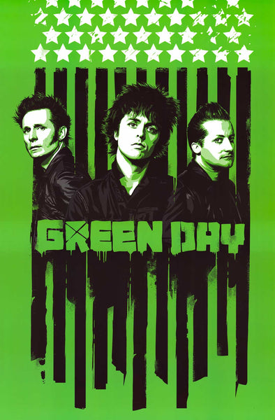 Poster: Green Day - Stars & Stripes (24x36) – BananaRoad