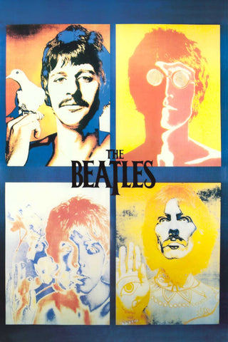 The Beatles Psychedelic Avedon Poster