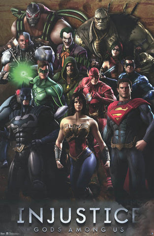 Injustice DC Comics Video Game Poster