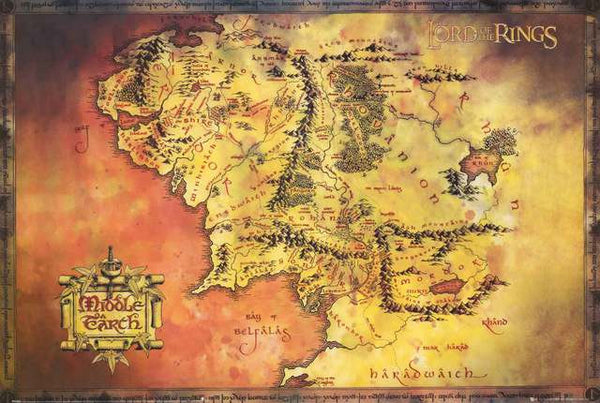 middle earth map lord of the rings