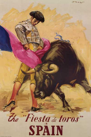 Spain Fiesta del Toros Poster