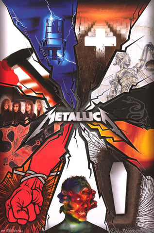 Metallica Album Covers Poster