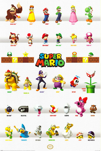 Super Mario Bros. Photo: Mario and characters  Super mario bros games,  Super mario bros, Mario bros