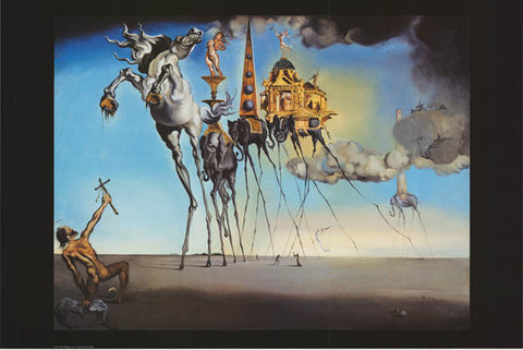 Salvador Dali Temptation of St Anthony Poster