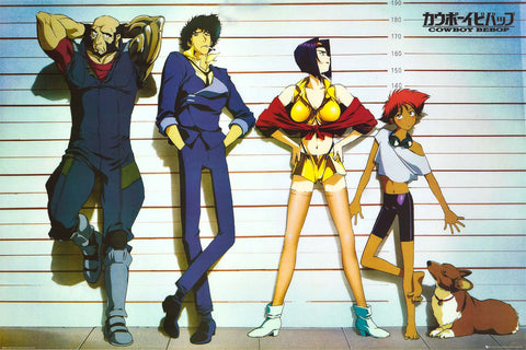 Cowboy Bebop Cartoon Cast Poster 24x36